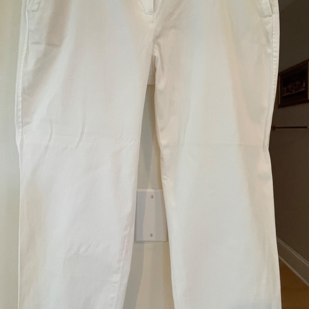 Talbots  Relaxed Chino NWT SZ 10 White - Picture 3 of 4